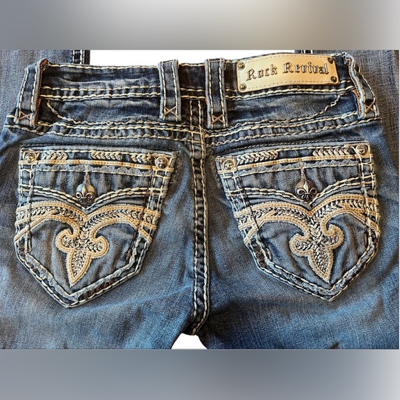 Rock Revival Pilkin Midrise Skinny Stretch Jeans Size 25 - Picture 10 of 14